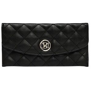 Badgley Mischka Black Diamond Quilted Wallet